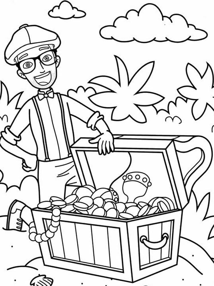 Desenho de Blippi para imprimir
