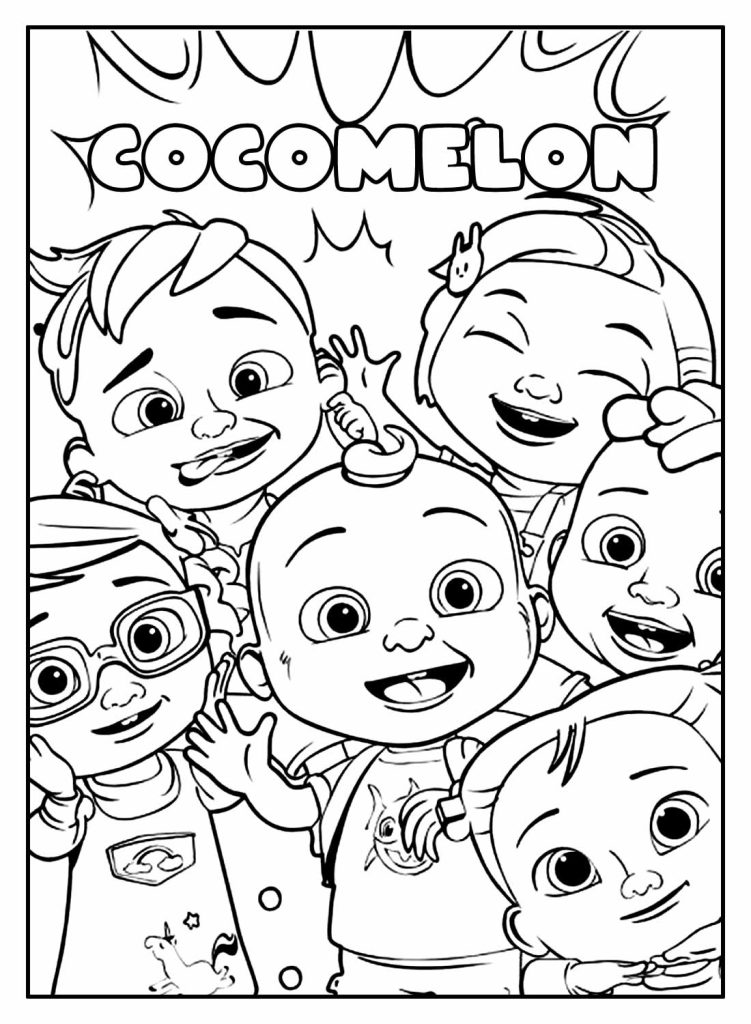 Desenho de CoComelon para imprimir