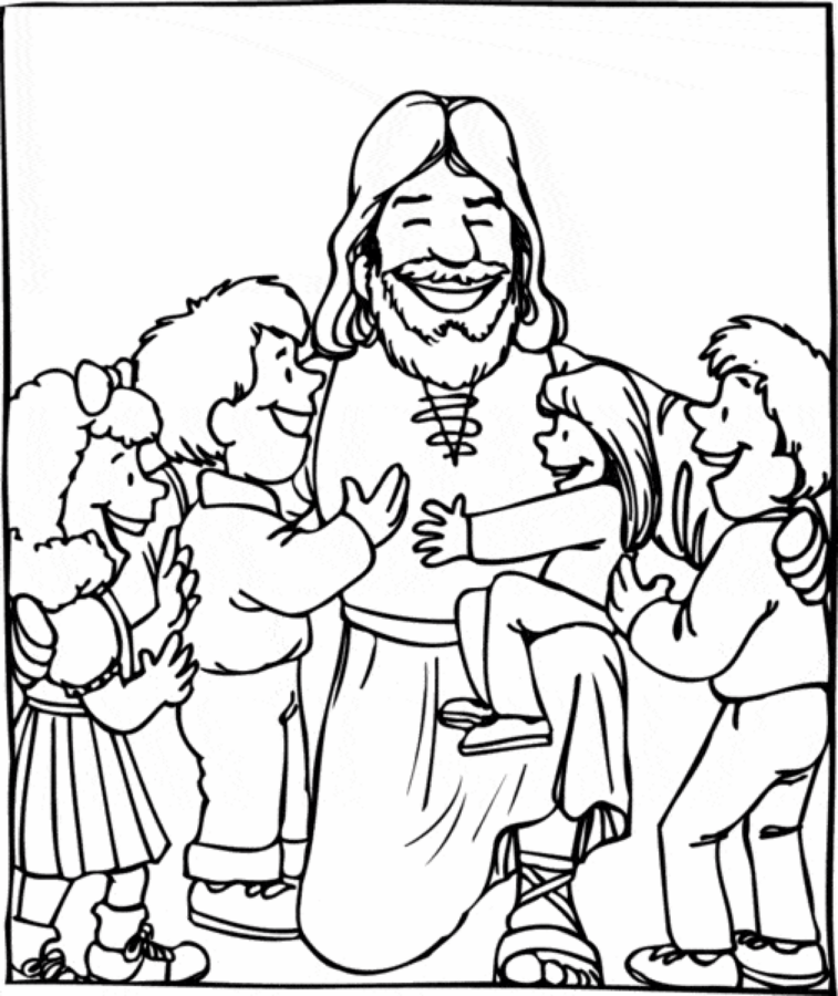 Desenho de Jesus para imprimir