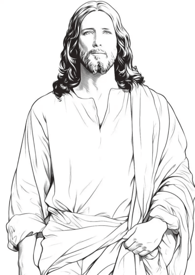 Desenho de Jesus para imprimir