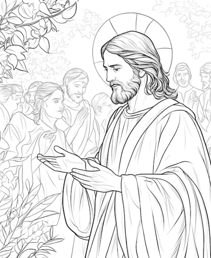 Desenho de Jesus para imprimir