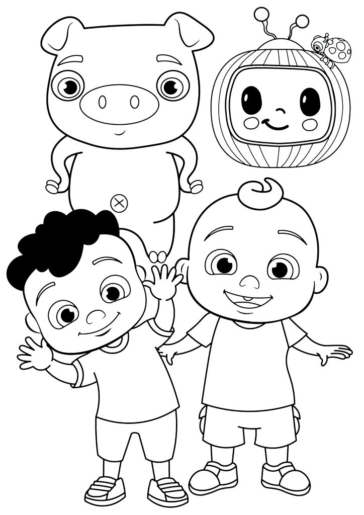 Desenho de CoComelon para imprimir