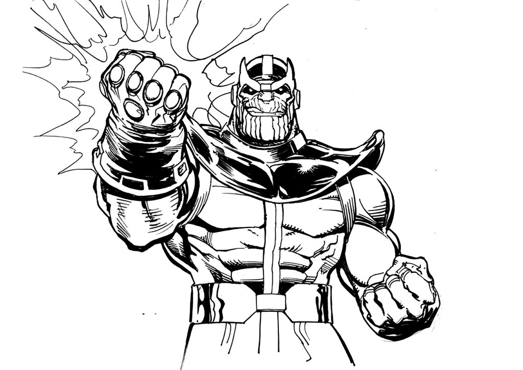 Desenho de Thanos para imprimir