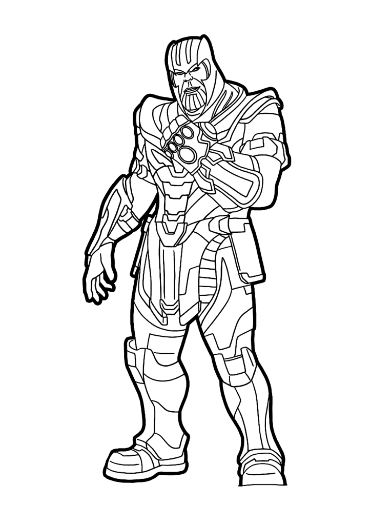 Desenho de Thanos para imprimir
