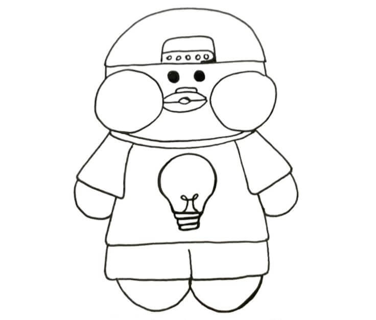 Desenho de Paper Duck para imprimir