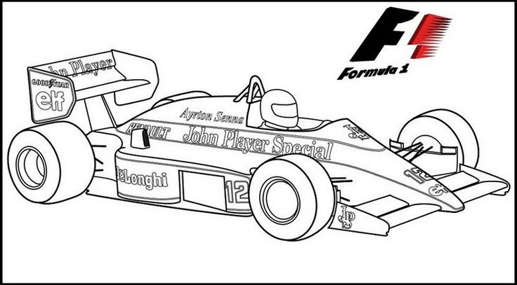 Desenho de Ayrton Senna e Senninha para imprimir