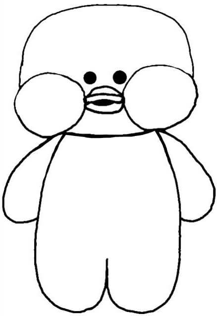 Desenho de Paper Duck para imprimir