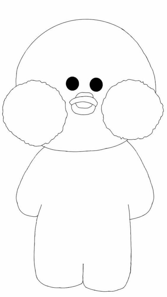 Desenho de Paper Duck para imprimir