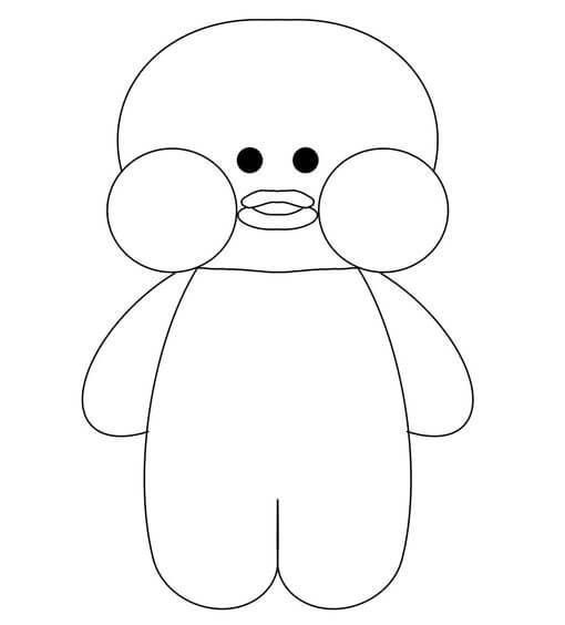 Desenho de Paper Duck para imprimir