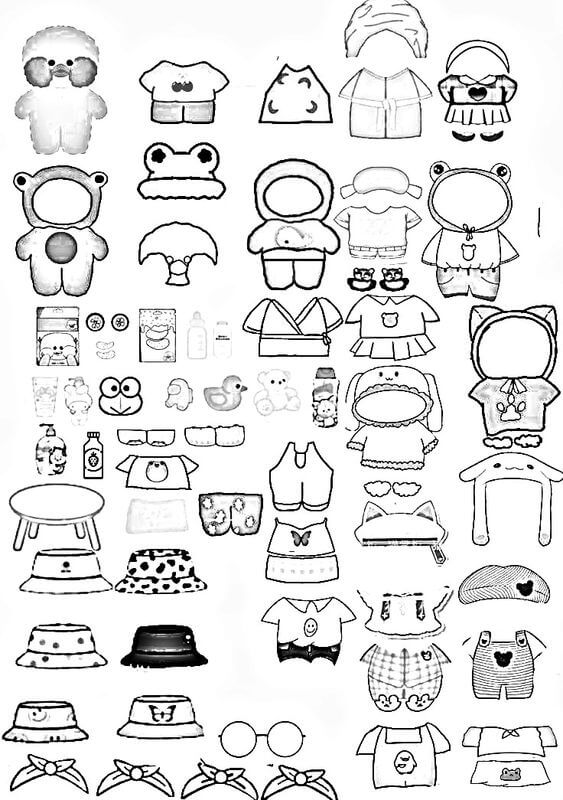 Desenho de Paper Duck para imprimir