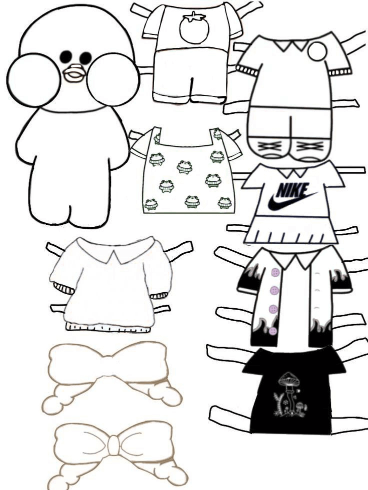 Desenho de Paper Duck para imprimir