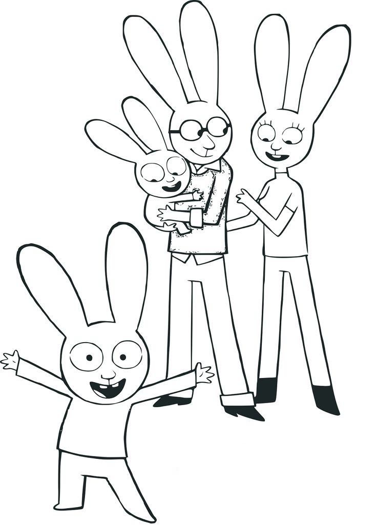 Desenho de Simon, o Supercoelho para imprimir