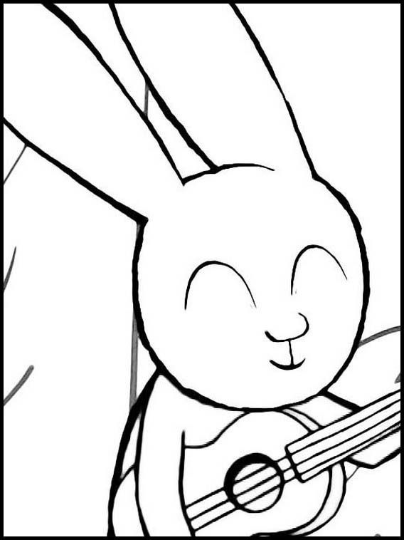 Desenho de Simon, o Supercoelho para imprimir