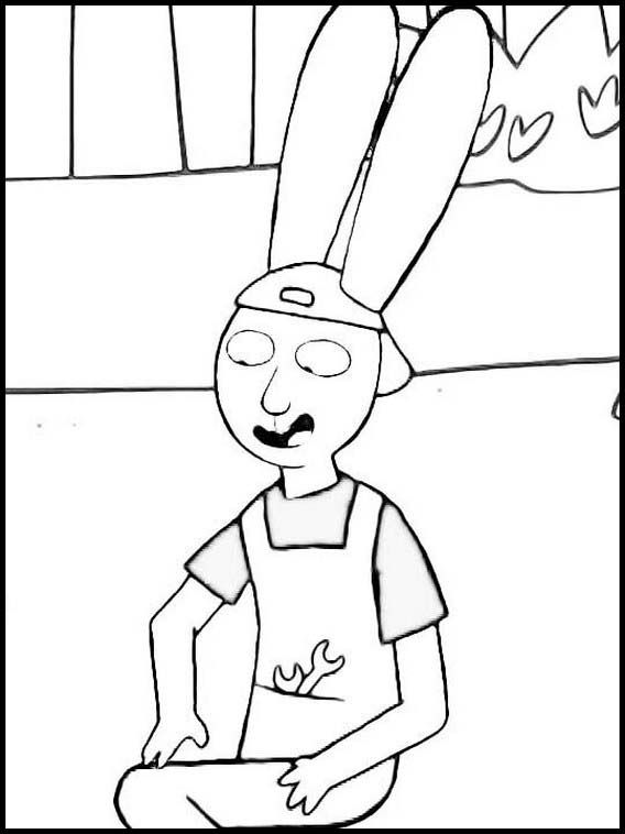 Desenho de Simon, o Supercoelho para imprimir