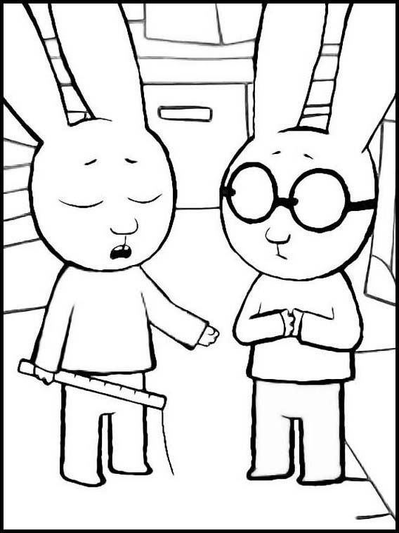 Desenho de Simon, o Supercoelho para imprimir