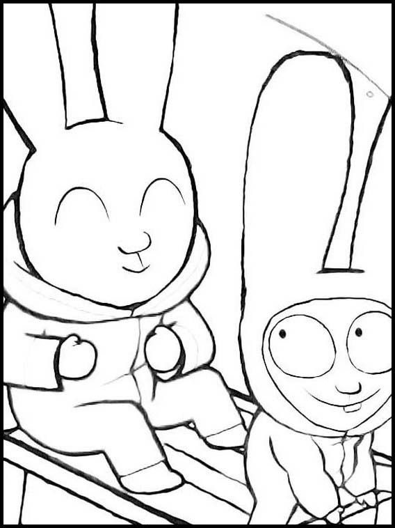 Desenho de Simon, o Supercoelho para imprimir