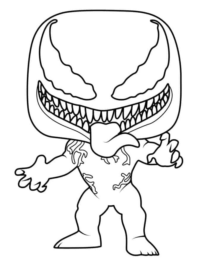 Desenho de Venom para imprimir