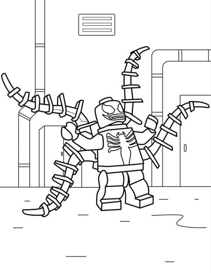Desenho de Venom para imprimir