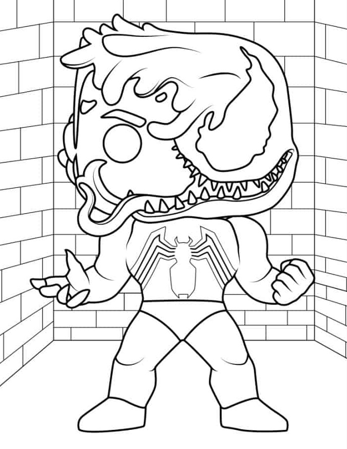 Desenho de Venom para imprimir