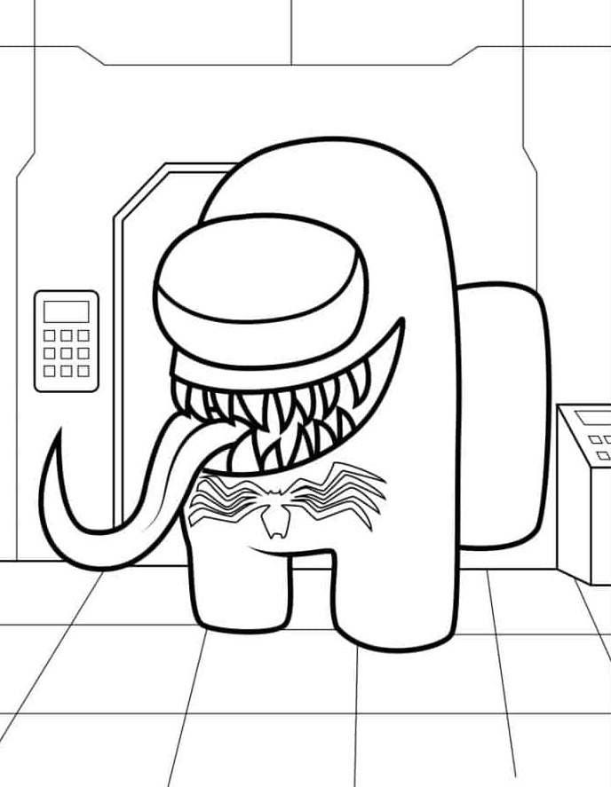 Desenho de Venom para imprimir