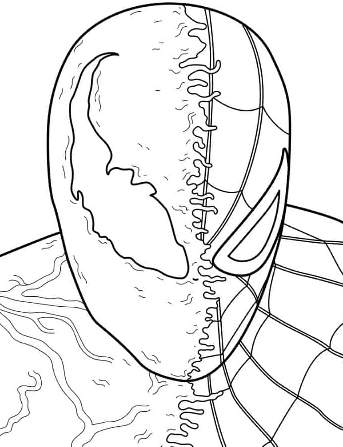 Desenho de Venom para imprimir