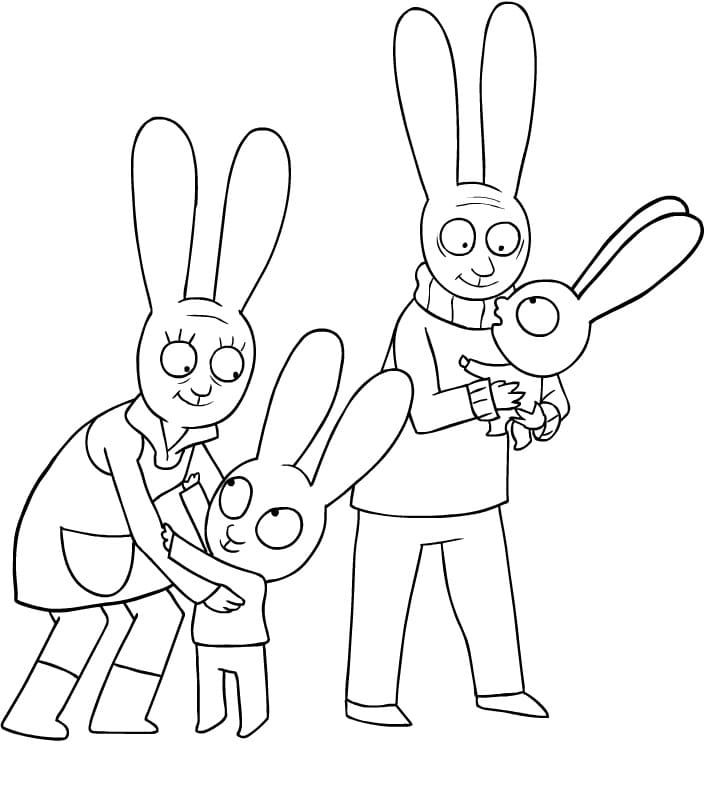 Desenho de Simon, o Supercoelho para imprimir
