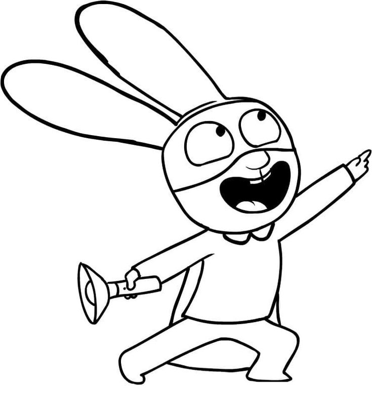 Desenho de Simon, o Supercoelho para imprimir
