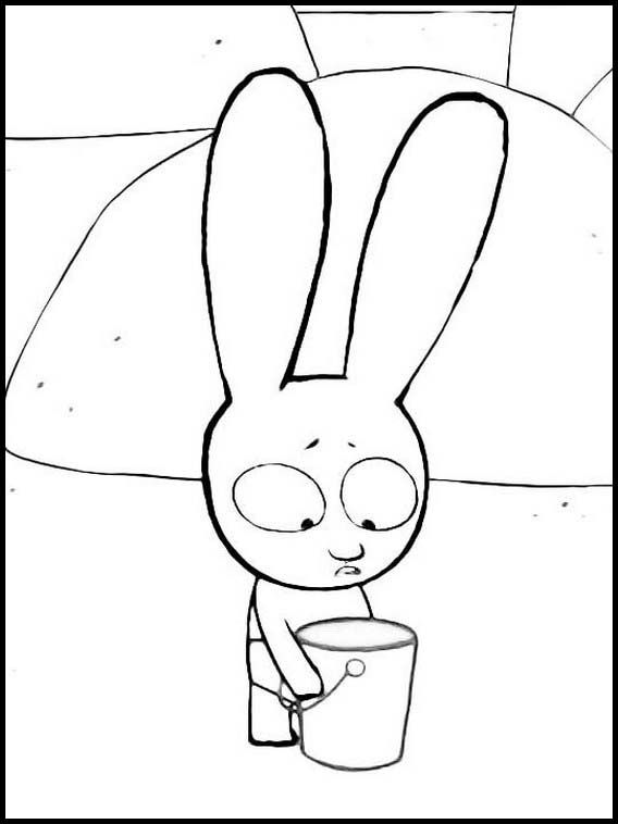 Desenho de Simon, o Supercoelho para imprimir