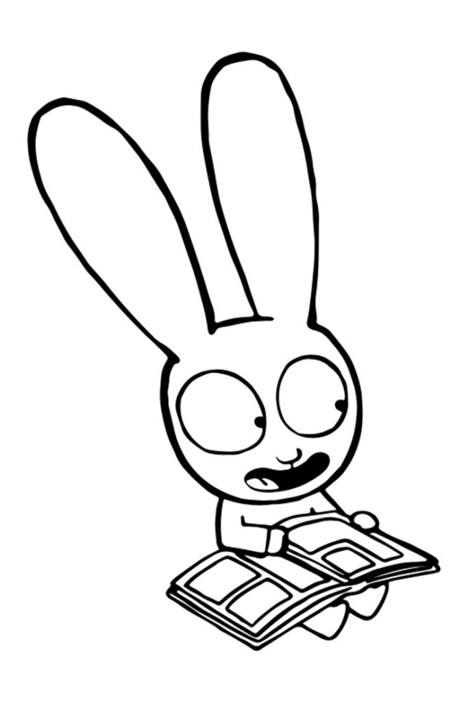 Desenho de Simon, o Supercoelho para imprimir