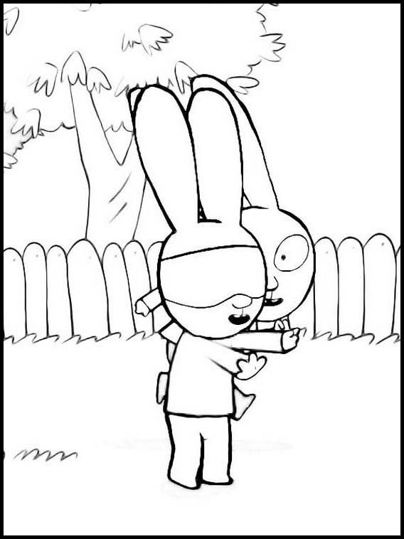 Desenho de Simon, o Supercoelho para imprimir