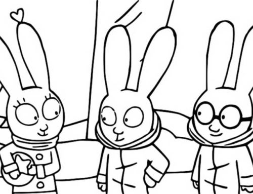 Desenho de Simon, o Supercoelho para imprimir