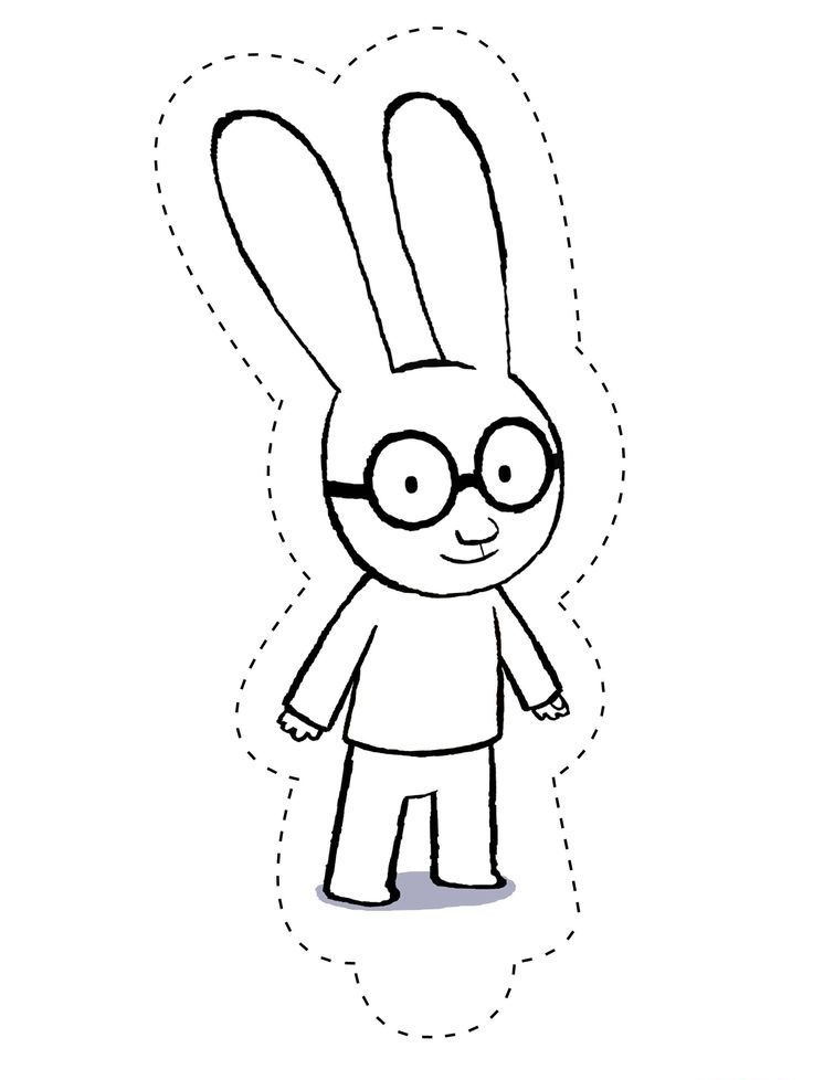 Desenho de Simon, o Supercoelho para imprimir