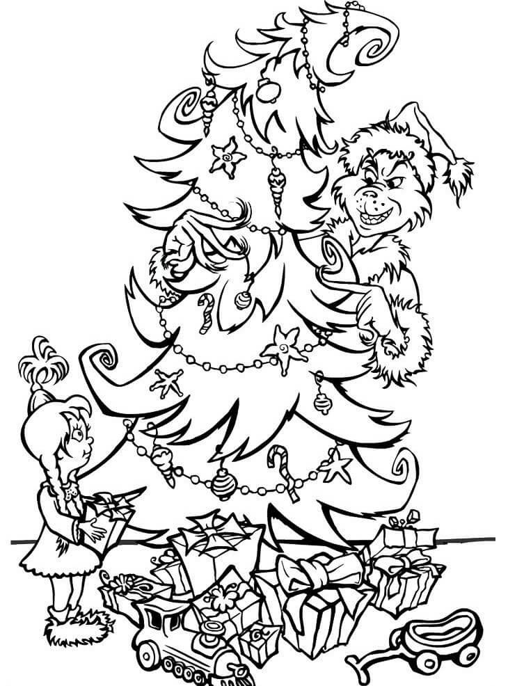 Desenho de Grinch para imprimir