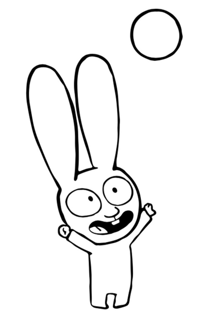 Desenho de Simon, o Supercoelho para imprimir