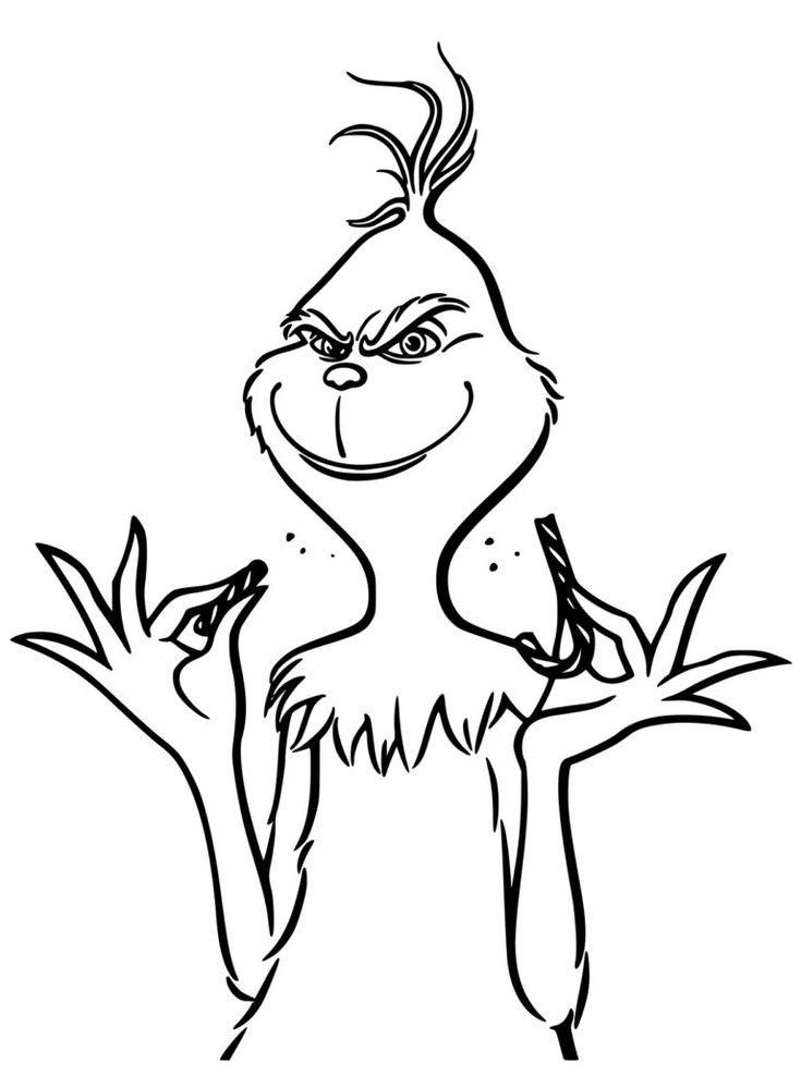 Desenho de Grinch para imprimir