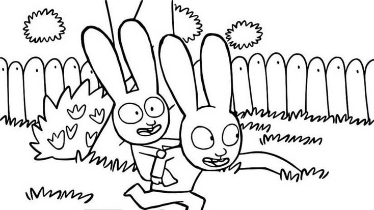 Desenho de Simon, o Supercoelho para imprimir