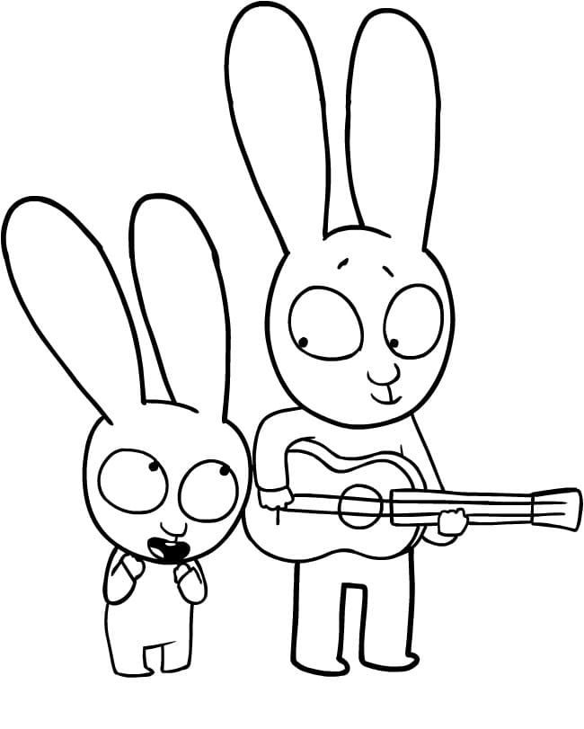 Desenho de Simon, o Supercoelho para imprimir