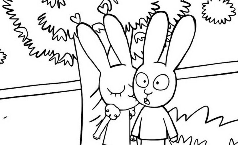 Desenho de Simon, o Supercoelho para imprimir