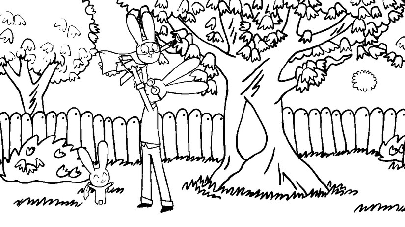 Desenho de Simon, o Supercoelho para imprimir