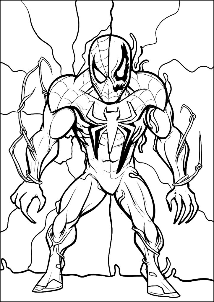 Desenho de Venom para imprimir