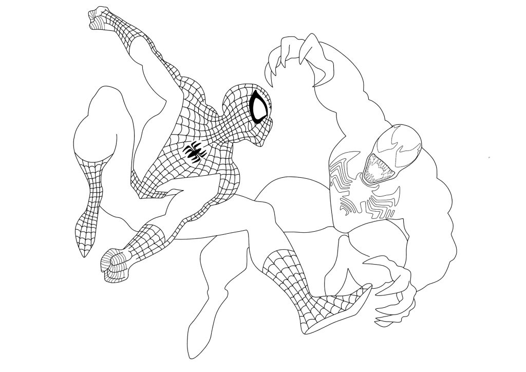 Desenho de Venom para imprimir