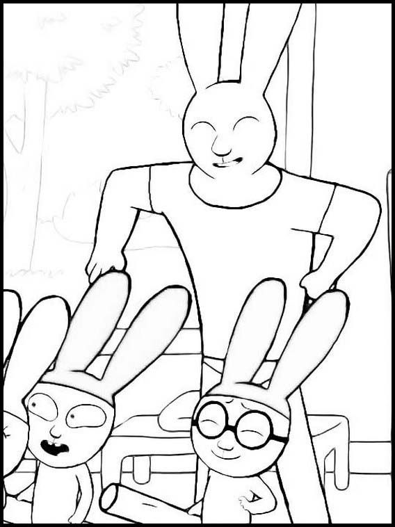 Desenho de Simon, o Supercoelho para imprimir