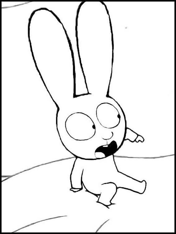 Desenho de Simon, o Supercoelho para imprimir