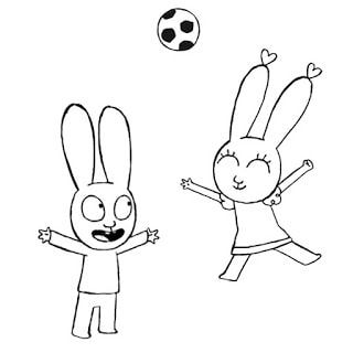Desenho de Simon, o Supercoelho para imprimir