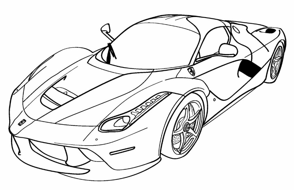 Desenho de Ferrari para imprimir