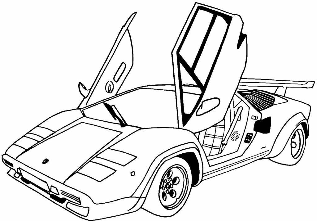Desenho de Ferrari para imprimir