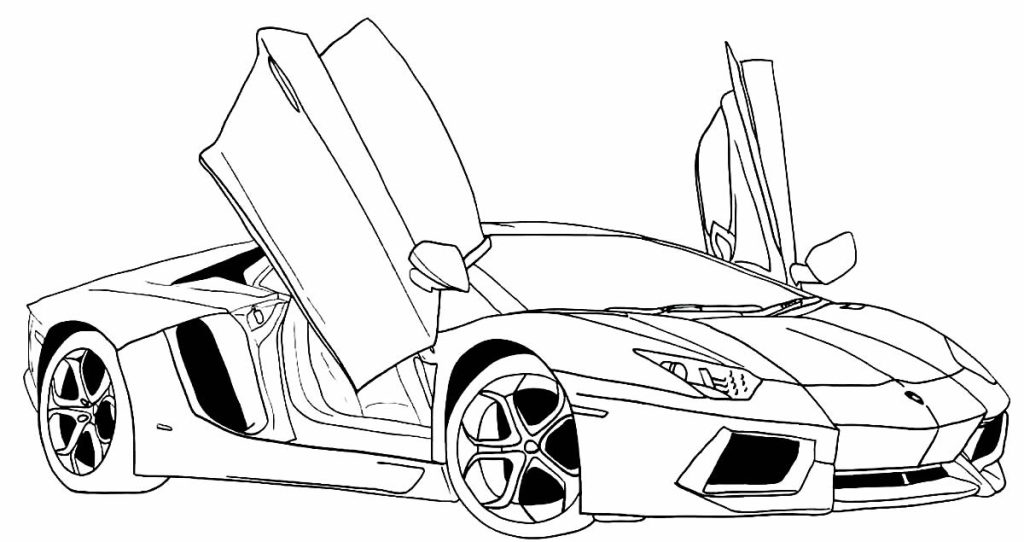 Desenho de Ferrari para imprimir