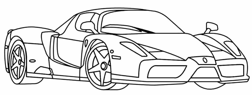 Desenho de Ferrari para imprimir