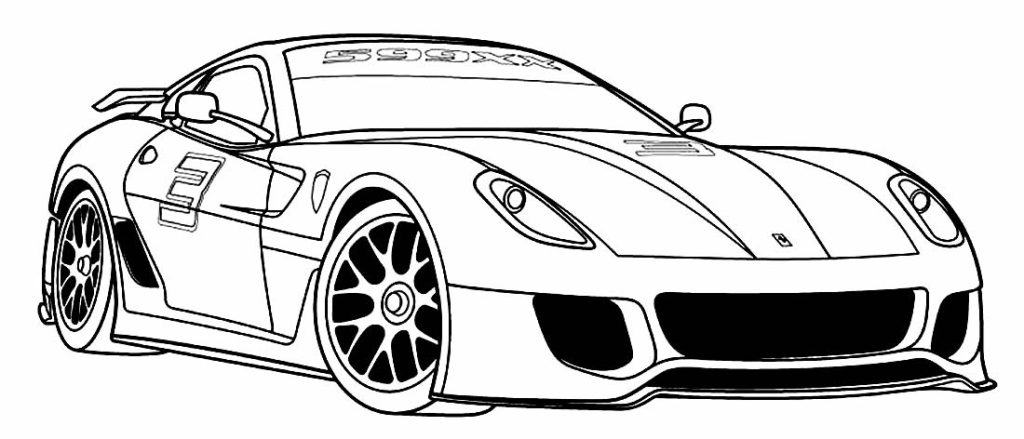 Desenho de Ferrari para imprimir