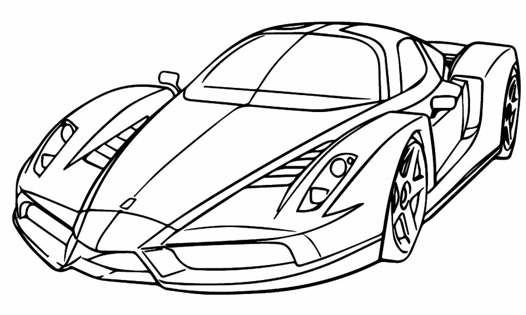 Desenho de Ferrari para imprimir